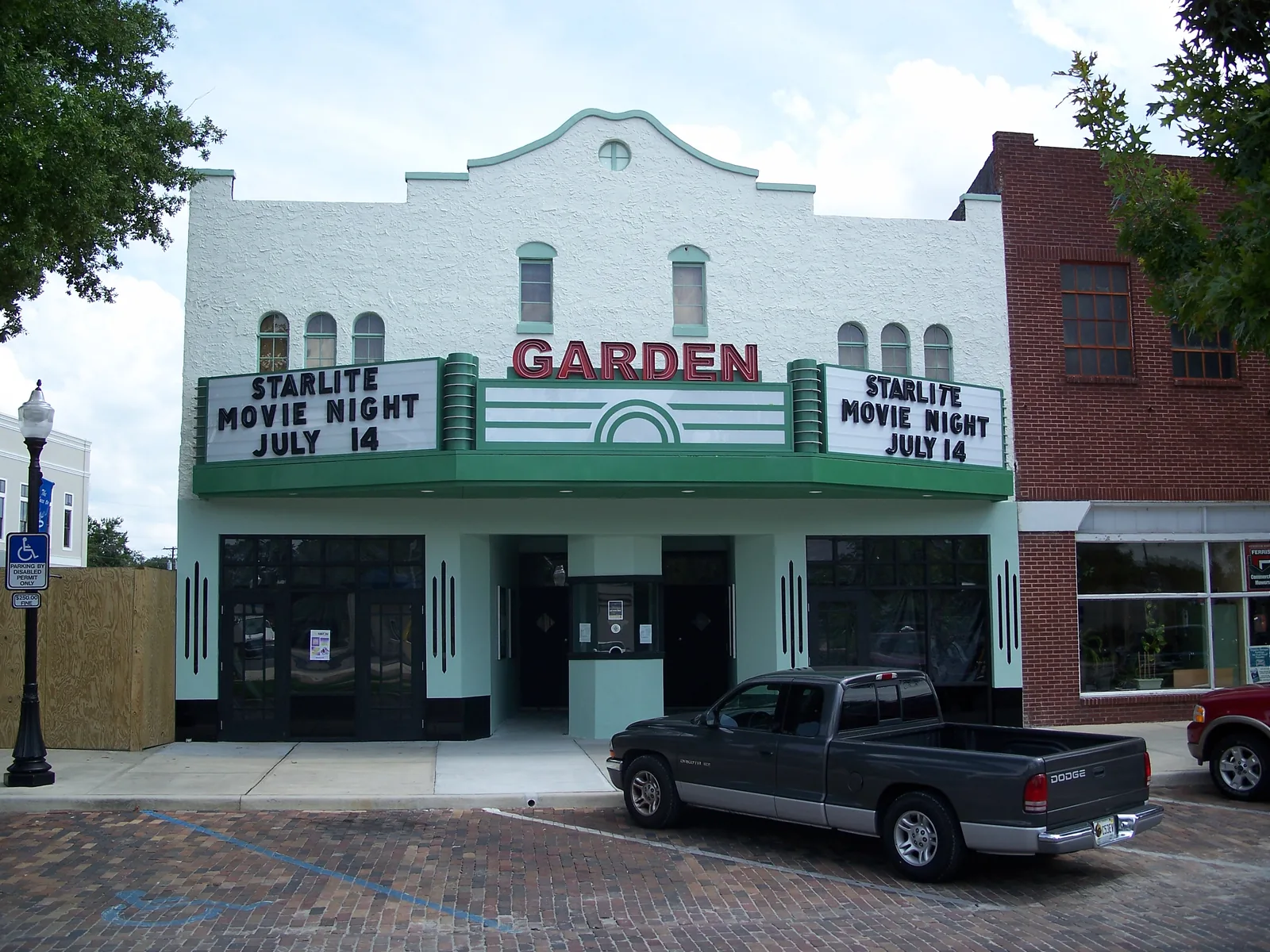 The Garden Theatre on Plant Street in the Winter Garden Downtown Historic District