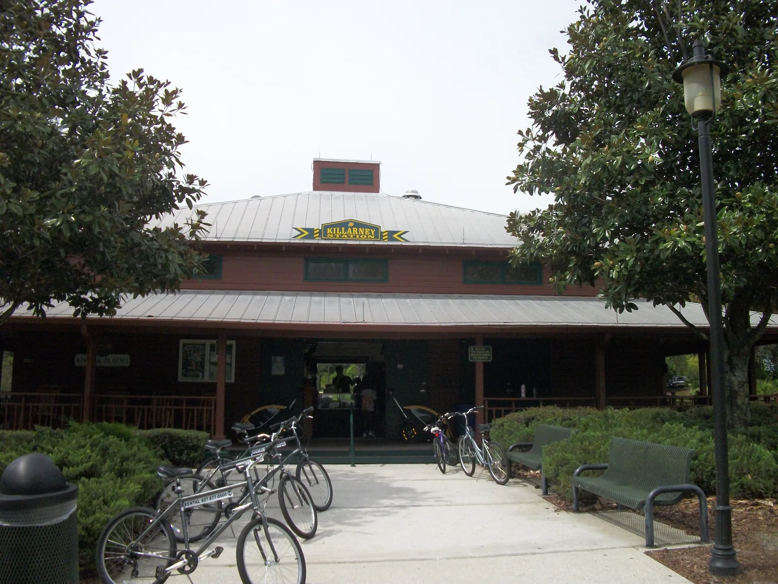 Killarney Station, a bike rental stop on the West Orange Trail, where leashed dogs are allowed on the trail