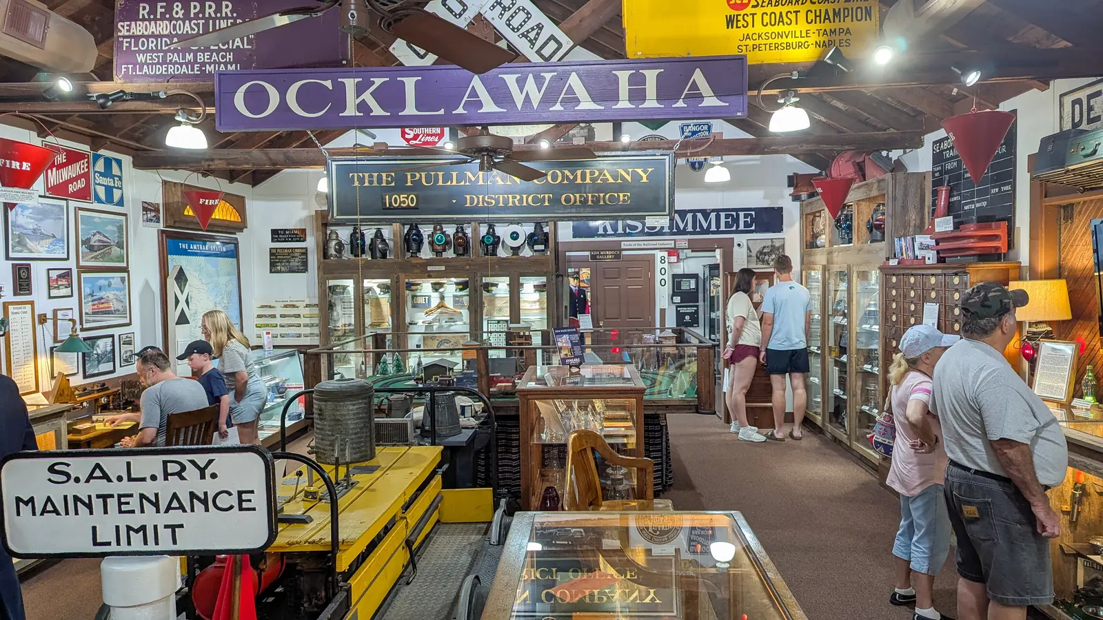 Inside the Central Florida Railroad Museum in downtown Winter Garden, north of Horizon West