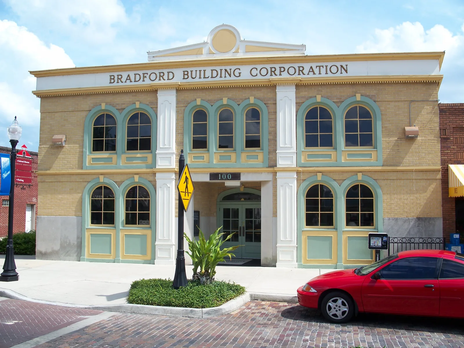 A historic storefront building in downtown Winter Garden, where shops and restaurants line Plant Street