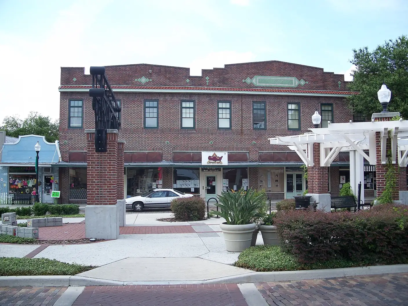 A storefront building in the Winter Garden Downtown Historic District, in the 34787 ZIP code Horizon West shares