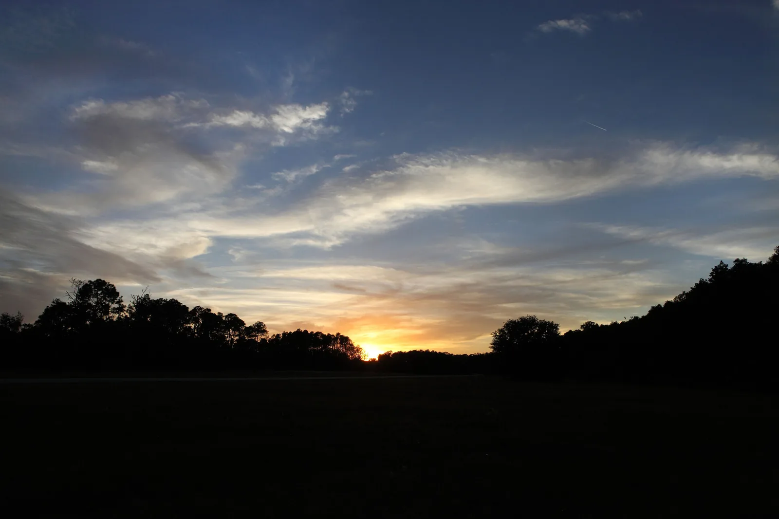 Sunset at Lake Louisa State Park in Clermont, west of Horizon West, where the park runs sunset trail rides
