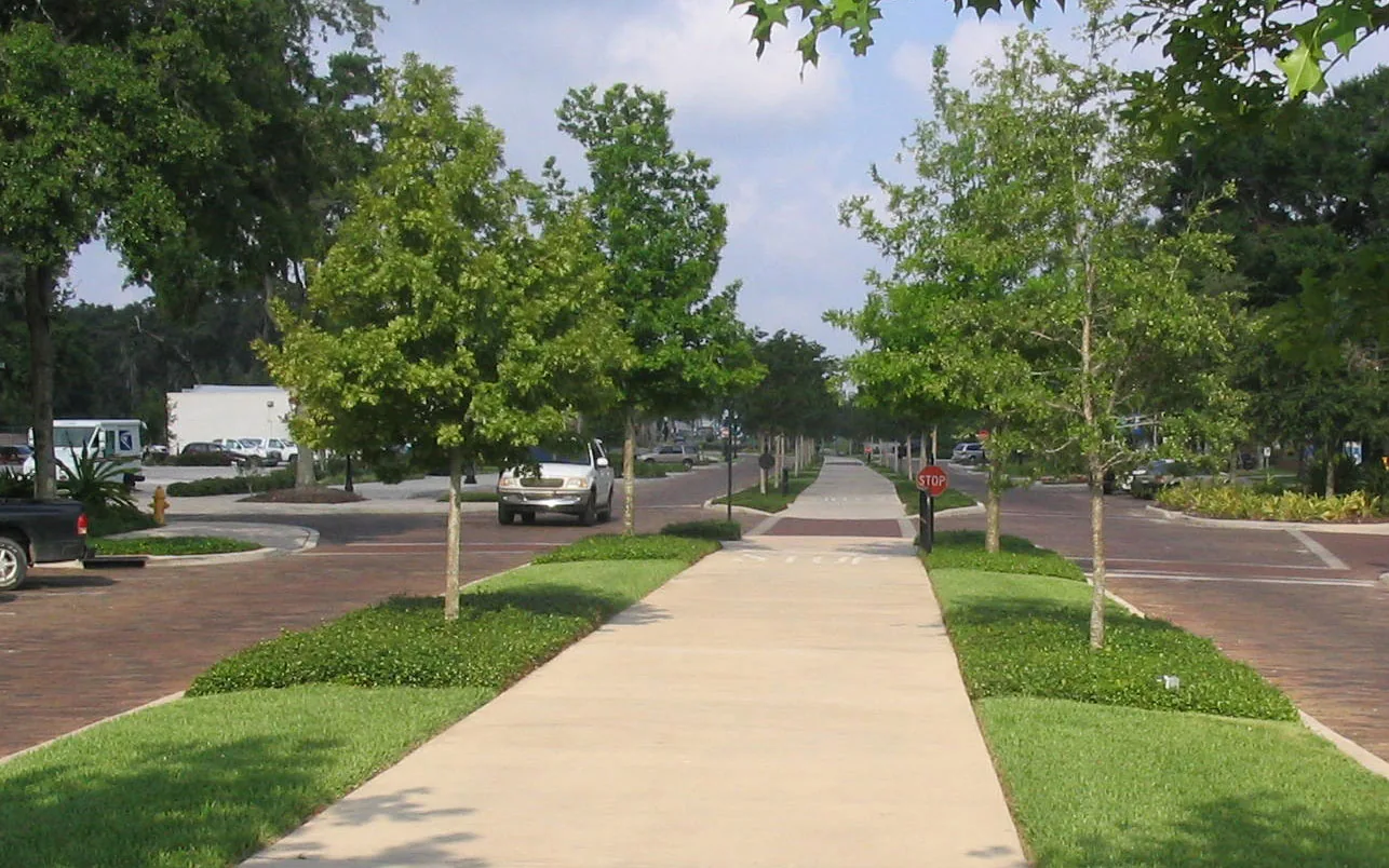 The West Orange Trail running along Plant Street in Winter Garden