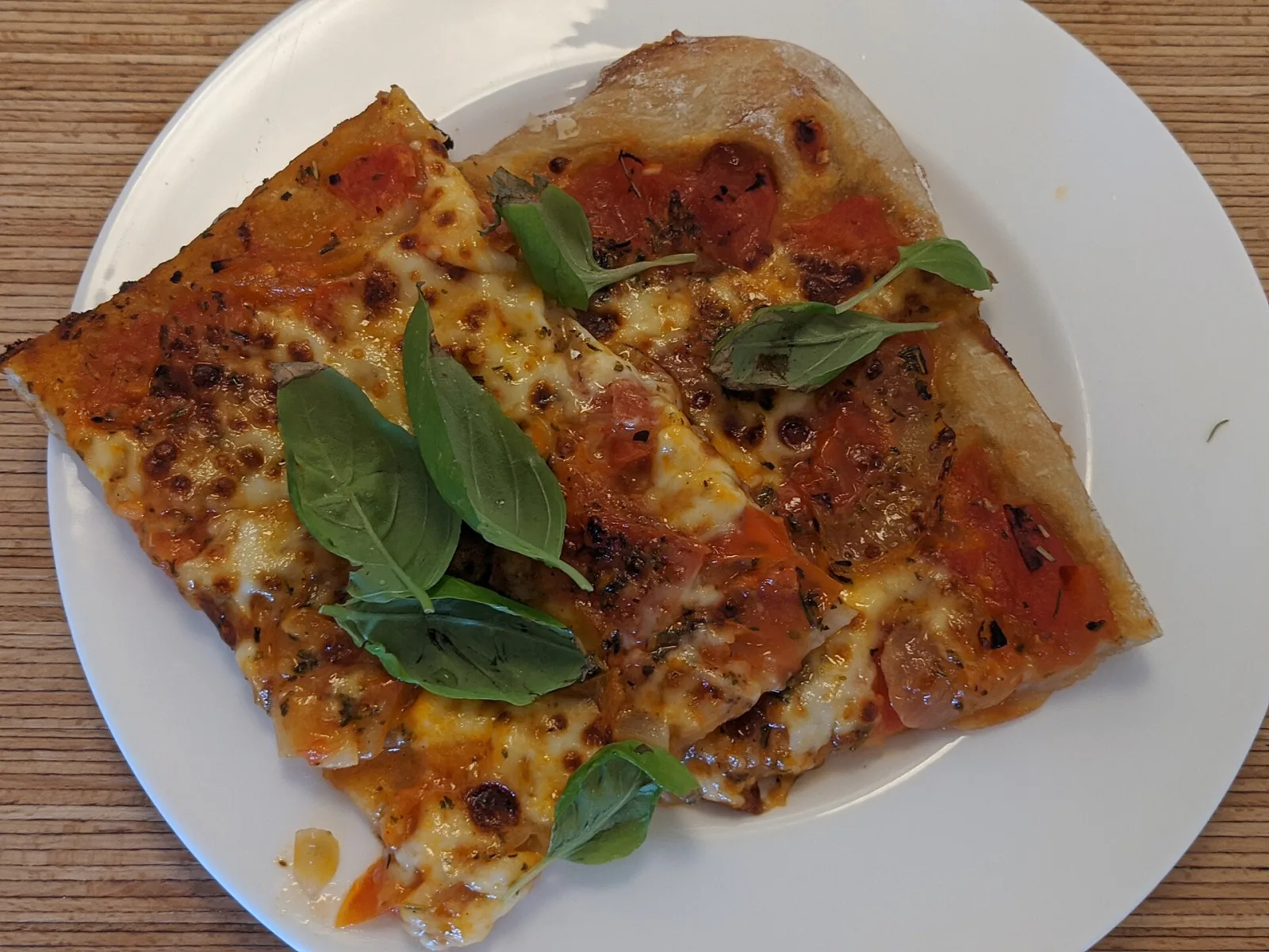 A margherita pizza. The photo was not taken at a Horizon West restaurant.
